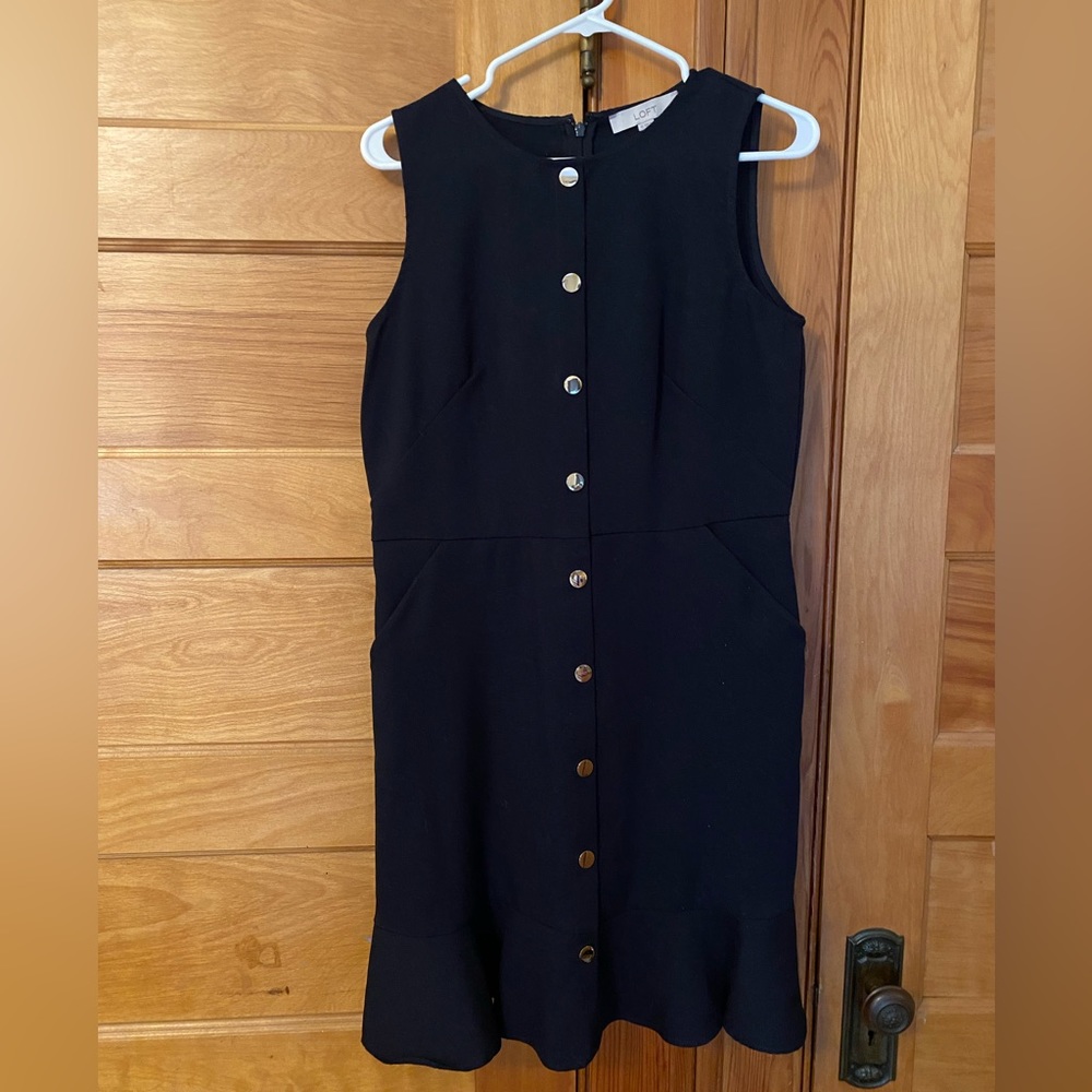 Loft Button Dress